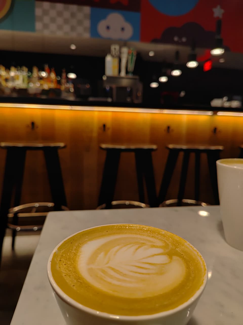 Morning coffee at the hotel